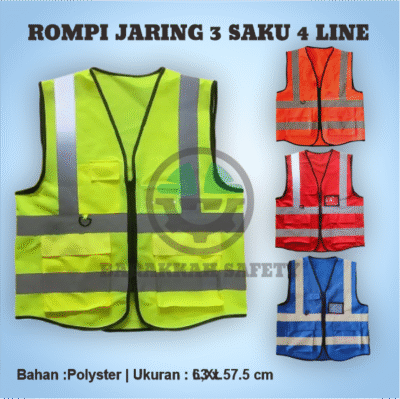 Rompi Jaring 3 Saku 4 Line