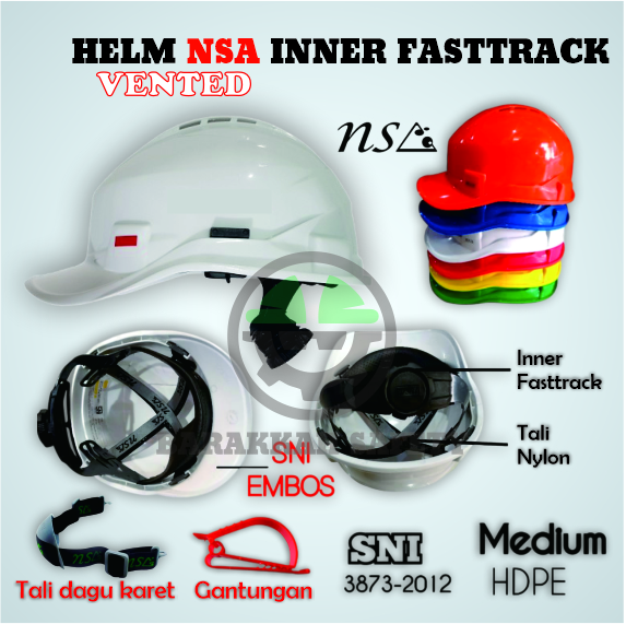 Safety Helmet Vented NSA Inner Fasttrack