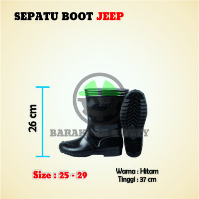 Sepatu Boot Karet JEEP