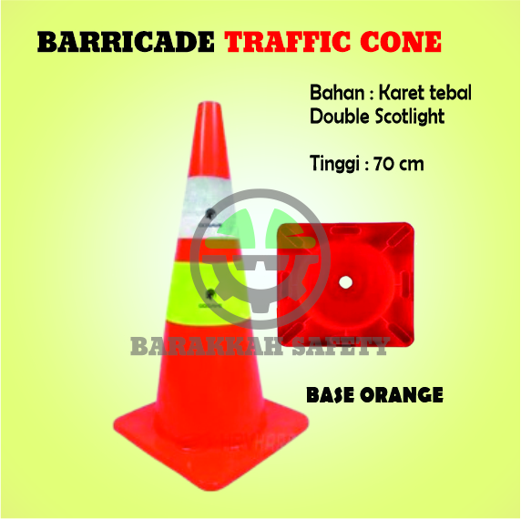 Kerucut Base Orange (Traffic Cone)