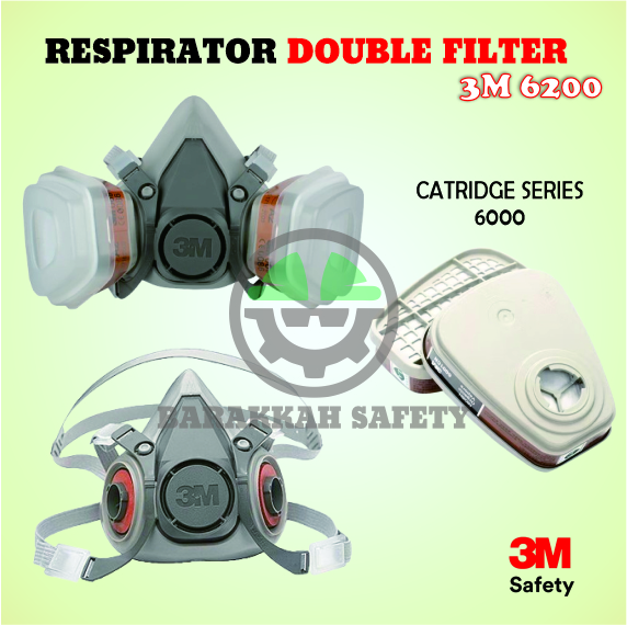 Respirator Double Filter 3M 6200