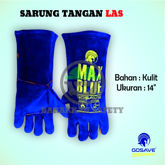 Sarung Tangan Las Max Blue GOSAVE