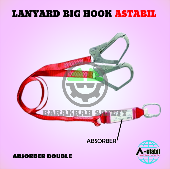 Lanyard Absorber Double Big Hook ASTABIL