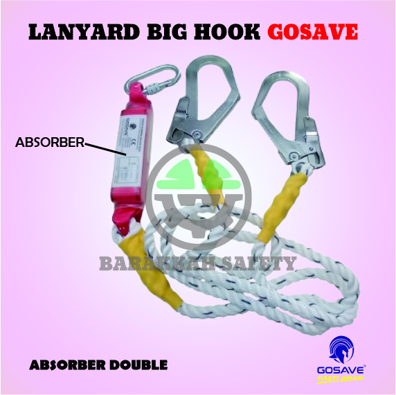 Lanyard Absorber Double Big Hook GOSAVE