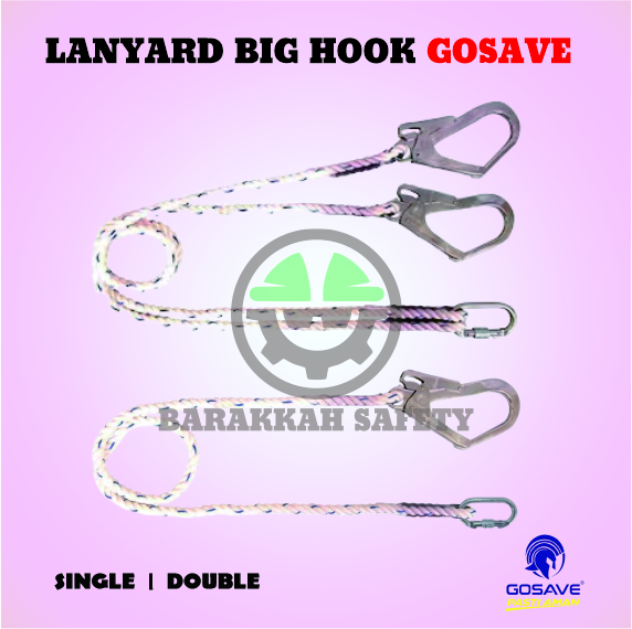 Lanyard Single - Double Big Hook GOSAVE
